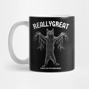 monster : giant cat vs everybody Mug